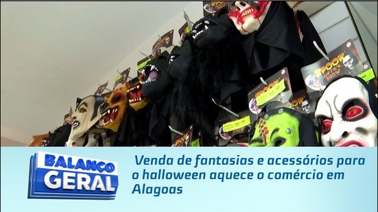 Venda de fantasias e acessórios para o halloween aquece o comércio em Alagoas