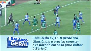 Com lei do ex, CSA perde pra Uberlândia e precisa reverter o resultado em casa para voltar à Série C