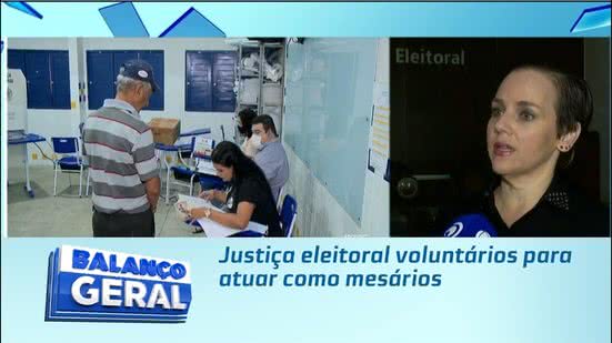 Justiça eleitoral voluntários para atuar como mesários