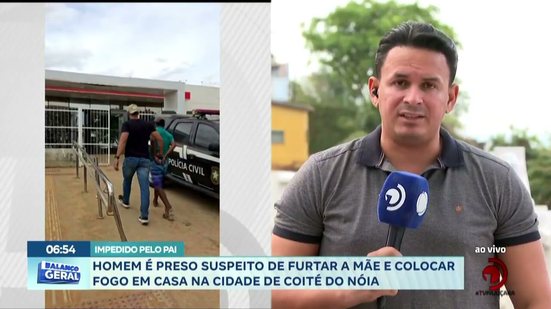 Homem é preso suspeito de furtar a mãe e colocar fogo em casa na cidade de Coité do Nóia