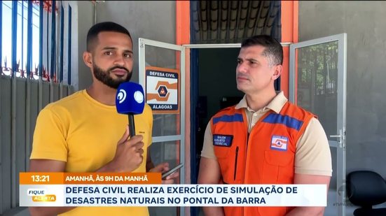 Defesa Civil realiza exercício de simulação de desastres naturais no Pontal da Barra