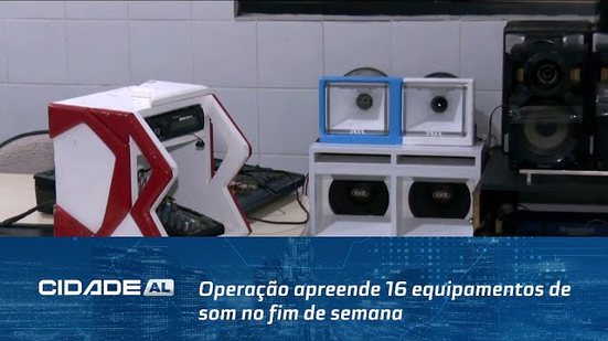 Na Base do Sossego: Operação apreende 16 equipamentos de som no fim de semana