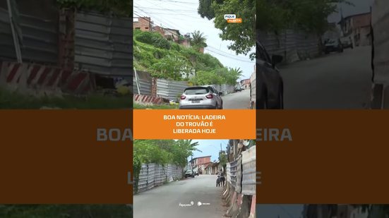 Ladeira do Trovão é reaberta e trânsito volta ao normal #FiqueAlerta