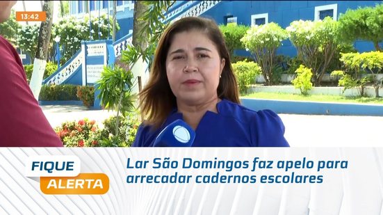 Lar São Domingos faz apelo para arrecadar cadernos escolares