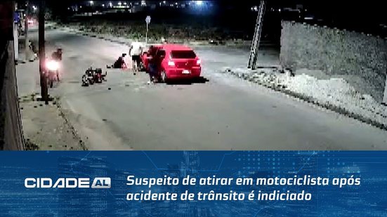 Suspeito de atirar em motociclista após acidente de trânsito é indiciado por tentativa de homicídio