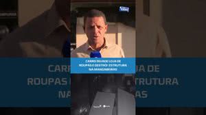 Prejuízo: loja fica destruída após carro atravessar fachada na Mangabeiras #BalançoGeralAL