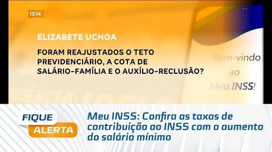 Meu INSS: Confira as taxas de contribuição ao INSS com o aumento do salário mínimo