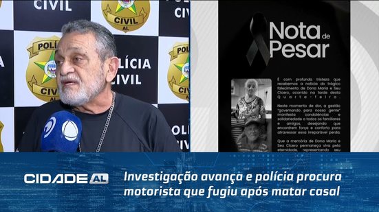 Investigação avança e polícia procura motorista que fugiu após matar casal de idosos