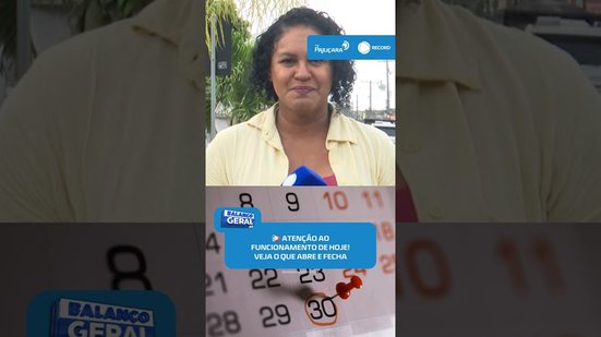 📅 Dia do Servidor foi para sexta; veja o que funciona hoje #BalançoGeralAL