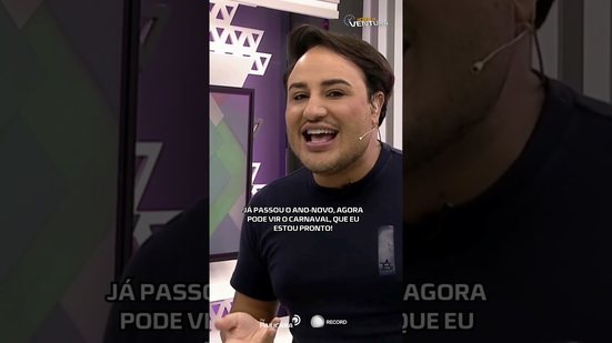 Ano Novo acabou? Então libera o Carnaval! 😂🎉 #HoraDoVentura