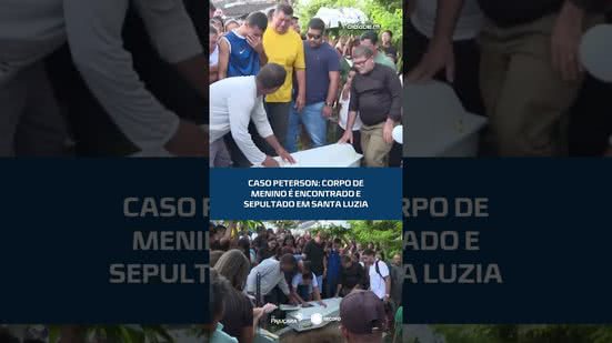 Caso Peterson: veja os detalhes do sepultamento em Santa Luzia #CidadeAL
