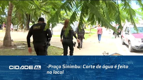 Corte de água é feito no local; moradores estavam usando a água de forma irregular