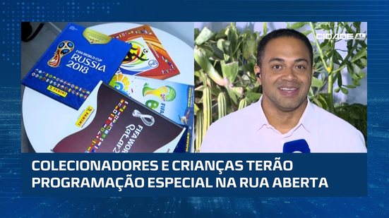 Evento terá ponto de troca de figurinhas da Copa e atividades gratuitas no domingo