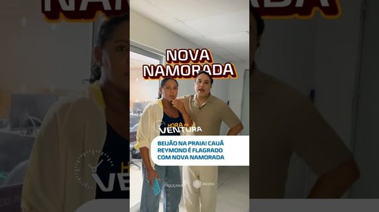Cauã Reymond aparece com nova namorada e casal chama atenção na praia #HoraDoVentura