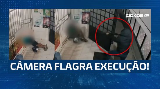 Câmera flagra homem sendo executado com tiros de espingarda em Penedo