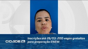 Inscrições até 26/03: 200 vagas gratuitas para preparação ENEM