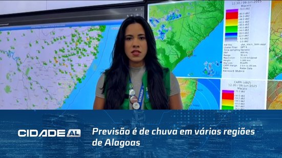 Neste Fim de Semana: Previsão é de chuva em várias regiões de Alagoas