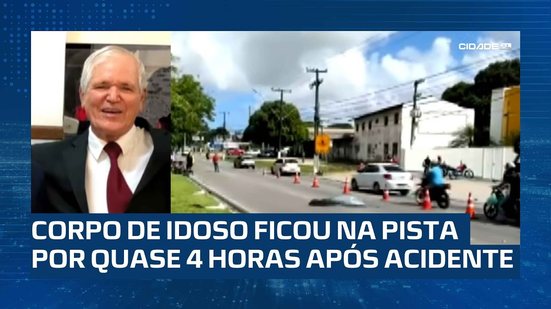 Idoso morre atropelado e motociclista fica em estado grave após acidente