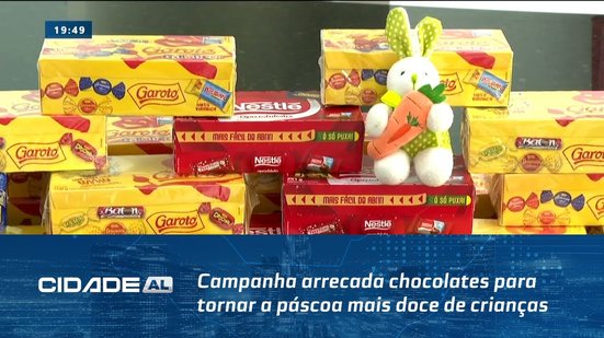 Campanha arrecada chocolates para tornar a páscoa mais doce de crianças