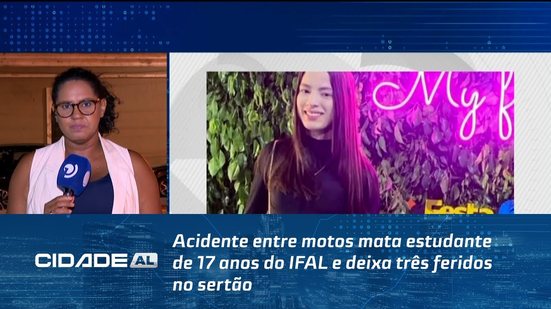 Acidente entre motos mata estudante de 17 anos do IFAL e deixa três feridos no sertão