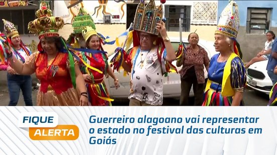 Guerreiro alagoano vai representar o estado no festival das culturas em Goiás
