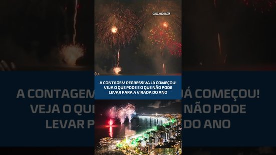 A Contagem regressiva começou! Veja o que pode e o que não pode levar nessa virada do ano #CidadeAL
