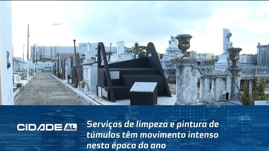 Serviços de limpeza e pintura de túmulos têm movimento intenso nesta época do ano