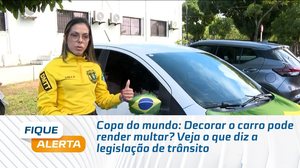 Copa do mundo: Decorar o carro pode render multar? Veja o que diz a legislação de trânsito