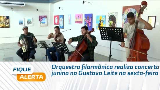 Orquestra filarmônica realiza concerto junino no Gustavo Leite na sexta-feira