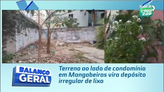 Terreno ao lado de condomínio em Mangabeiras vira depósito irregular de lixo