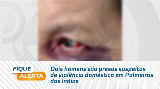 Dois homens são presos suspeitos de violência doméstica em Palmeiras dos Índios