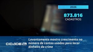 Levantamento mostra crescimento no número de contas usadas para lacar dinheiro do crime