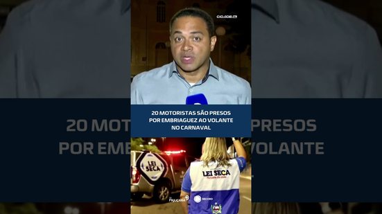 Lei Seca flagra e prende 20 motoristas em três dias de folia#CidadeAL