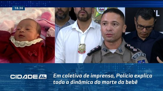 Em coletiva de imprensa, Polícia explica toda a dinâmica da morte da bebê