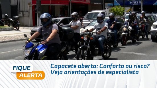 Capacete aberto: Conforto ou risco? Veja orientações de especialista