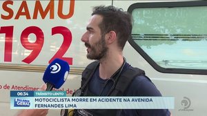Motociclista morre em acidente na Avenida Fernandes Lima