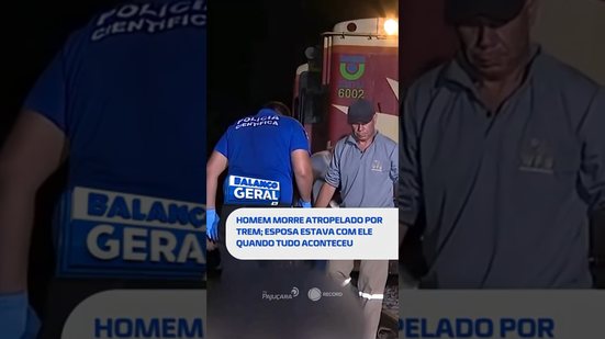 🗞️ DESTAQUE: Homem morre atropelado por trem; esposa estava com ele quando tudo aconteceu