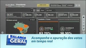 Acompanhe a apuração dos votos em tempo real através do painel interativo no TNH1
