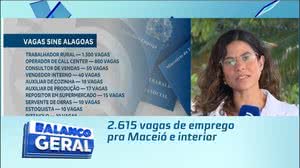 2.615 vagas de emprego pra Maceió e interior