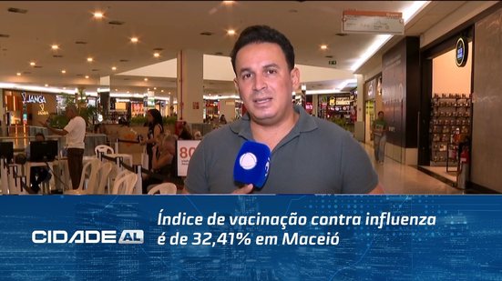 Índice de vacinação contra influenza é de 32,41% em Maceió