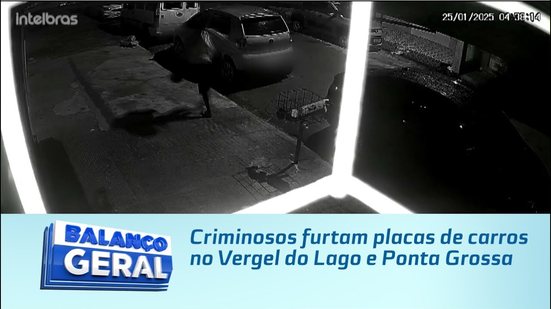 Criminosos furtam placas de carros no Vergel do Lago e Ponta Grossa