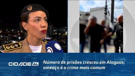 Número de prisões cresceu em Alagoas; ameaça é o crime mais comum