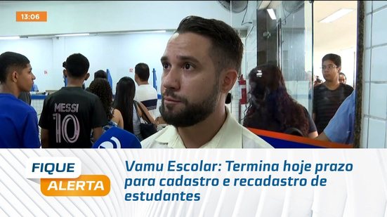 Vamu Escolar: Termina hoje prazo para cadastro e recadastro de estudantes