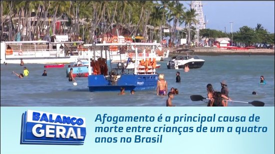 Afogamento é a principal causa de morte entre crianças de um a quatro anos no Brasil