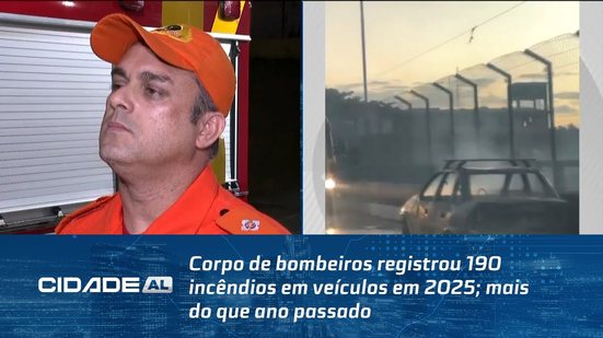 Corpo de bombeiros registrou 190 incêndios em veículos em 2025; mais do que ano passado