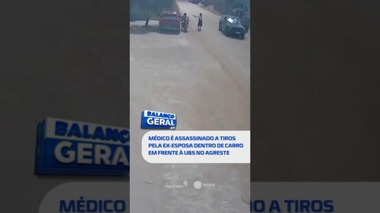 🗞️ DESTAQUE: Médico é assassinado a tiros pela ex-esposa dentro de carro em frente à UBS no Agreste