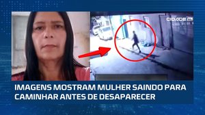 Imagens mostram mulher saindo para caminhar antes de desaparecer em Arapiraca