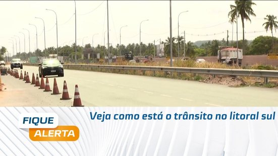 Veja como está o trânsito no litoral sul
