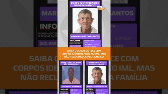 Corpos identificados no IML e não reclamados: o que acontece depois? #FiqueAlerta