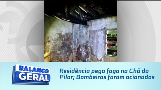 Residência pega fogo na Chã do Pilar; Bombeiros foram acionados